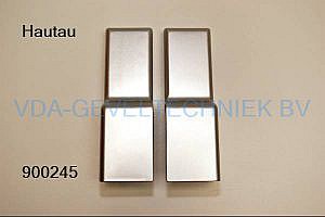 Hautau afdekkappen zilver groot B550.2371 B550.2372