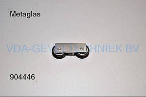 Metaglas Schuifraam loopwiel dubbel 42x14mm (uitlopend artikel)