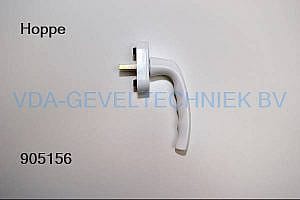 Hoppe raamkruk/raamgreep RAL9016 stift 7x24mm wit