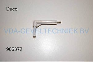 Duco bocht 1231 60mm grijs t.b.v ventilatie rooster