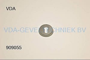 Stalen deur/cilinder rozet massief Donkergrijs