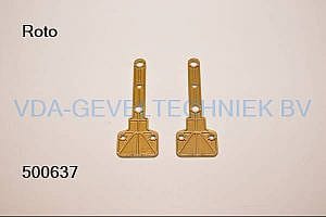 Roto vulplaatje onderscharnier 5MM