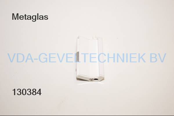Metaglas schuifraamgreep rechts  (kruk) (klink) (hendel) wit