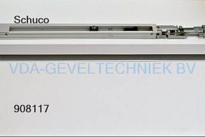 Schuco Geze TS5000 ISM Zilver/EV1 212853. Rail voor TS5000 dranger