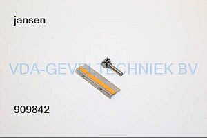 Jansen RVS glasopzetprofiel met RVS anker