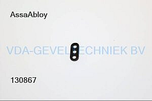 Assa Abloy Habo remschaar/remuitzetter onderlegplaatje 10 voor schuine sponning Kunststof zwart