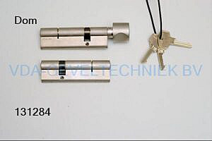 Dom Plura gelijksluitende cilinders  set a 2 stuks 1/70x30 mm .1/ 70x30 mm knop+ 40 sleutels SKG**