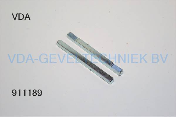 Krukstift stift M8x110 mm met vertanding/kartel