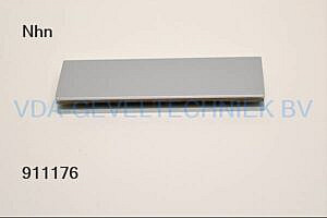NHN Deurdranger grondplaat voor glazen deur + schroeven Zilver Type NO.420