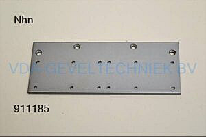 NHN Vlakke Montageplaat 206 x 80 mm DP 420 zilver