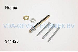 Hoppe Krukstift met schroefgedeelte voor Buiten vastschild Duwer 8x100 mm met 3x schroef M6x80 mm