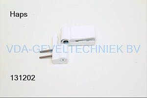 Haps 2-delig scharnier P800 Ral 9016 wit zonder pen / grondplaat / schroeven  34-2807-71-46