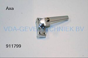 AXA Raamboom raamsluiting rechts afsluitbaar 3319 zilver met opvulplaat