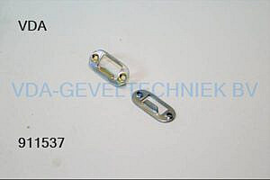 VDA Stolp sluitplaat Gegalv. Staal