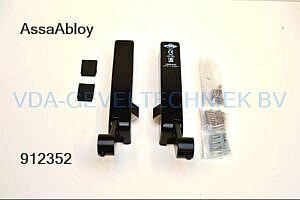Assa Abloy FEB Paniek binnen beslag zonder stang Serie Composit 9501 max 1300 mm 100 kg. Zwart