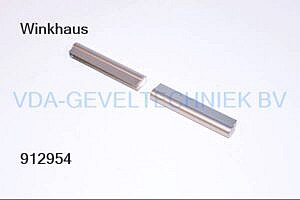 Winkhaus afdekkap FK 5Gr. RS Deceuninck F9 Rechts Zilver RVS look