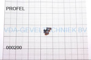 Profel glasdichting rubber 2 D674/RP-6033 (prijs per meter, minimale afname 10 meter)