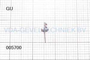 GU middendichting tochtprofiel rubber 57 GU W-751048 / P1483 (prijs per meter, minimale afname 10 meter)