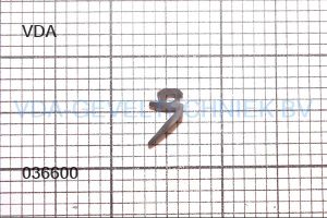 VDA middendichting rubber 366 (prijs per meter, minimale afname 10 meter)