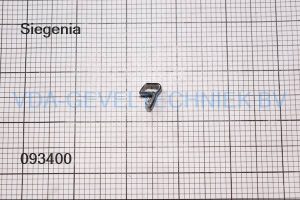Siegenia vleugeldichtingsrubber  HS HOHL. 15mm  Zwart  B1  PDPB0730-023010