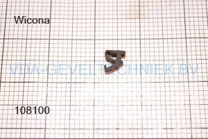 Wicona/Hydro insteekrubber W4010016 SJ27343 (prijs per meter, minimale afname 10 meter)