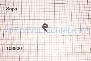 Sapa glasdichting rubber RU0121-B (prijs per meter, minimale afname 10 meter)