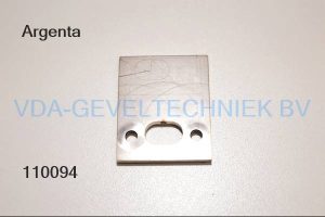 Montage plaat rvs 33x45x3 tbv