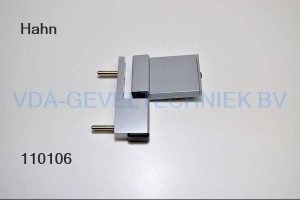 Dr. Hahn 2-delig scharnier Serie  KT-K RAL9465 zilver 7180-04