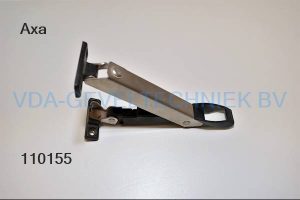 Axa raamuitzetter zwart/rvs 150mm vlakke