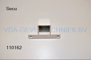 Sluitstuk/kaderdeel t.b.v. espagnolet wit blokje