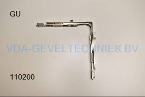 Gu hoekoverbrenging (Eckumlenkung) met  padnok en sluitplaat t.b.v. stolp G-22492-00-0-1