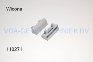 Wicona afwateringskapje grijs (prijs per stuk, minimale afname 10 stuks)