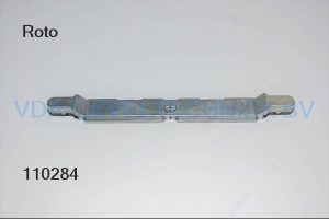 Roto alu verbindingsstuk/meenemer tbv kruk