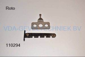 Roto draaikiepbegrenzerbruin kunststof kozijndeel + vleugeldeel  M812C1000