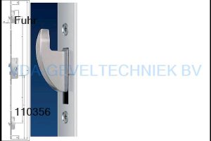 Fuhr meerpuntssluiting 869 55/92/Vl-24 Type3  haak afgerond 2000MM krukbediend SENIOR