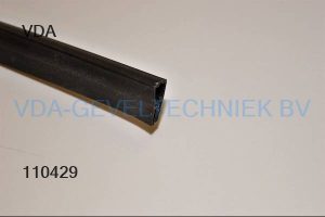 Dorpelrubber voor beslaggroef deur. (UITLOPEND ARTIKEL)