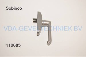 Sobinco alu raamkruk/handgreep met vork Inoxlook/RVS look 30000-657