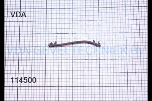 VDA middendichting rubber  (prijs per meter,minimale afname 10 meter)