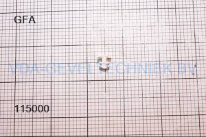 Gfa- Dichtungen Wit rubber aanslag (prijs per meter,minimale afname 10 meter)