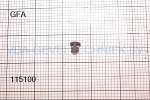 Gfa- Dichtungen zwart  rubber aanslag (prijs per meter,minimale afname 10 meter)