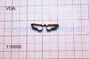 Rubber tbv rooster (prijs per meter, minimale afname 10 meter)