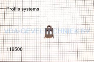 Profils systems 027.411.00025 ACTG411 rubber (prijs per meter, minimale afname 10 meter)