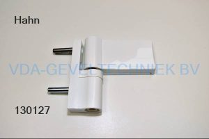 Dr. Hahn 2-delig scharnier KT-V6R RAL9016 Wit. Opdek 15-20mm.