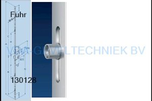 Fuhr 859 meerpuntssluiting 35/92/U24 2170mm type1 krukbediend 4 x rolnok