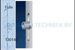 Fuhr 856 meerpuntssluiting 65/92/16/ 2170mm type1 krukbediend
rolnok