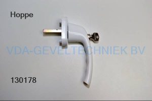 Hoppe raamgreep/raamkruk afsluitbaar 0710/U26 wit