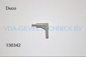 Duco bocht 1222 30mm grijs t.b.v ventilatie rooster