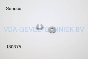Sanoco Aluminium revet met conisch gat 6 mm 18 mm rond