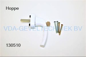 Hoppe DK raamkruk/raamgreep afsluitbaar stift 7x32 model Atlanta wit RAL9016