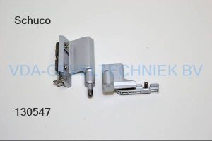 Schuco onder scharnier set 130RSCO Links EV1/Zilver